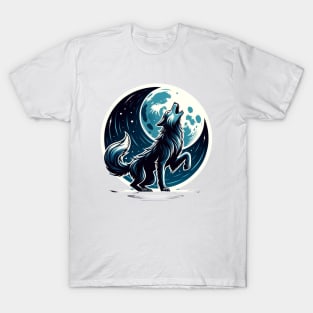 Midnight Howl - Mystique of the Moonlit Wolf T-Shirt